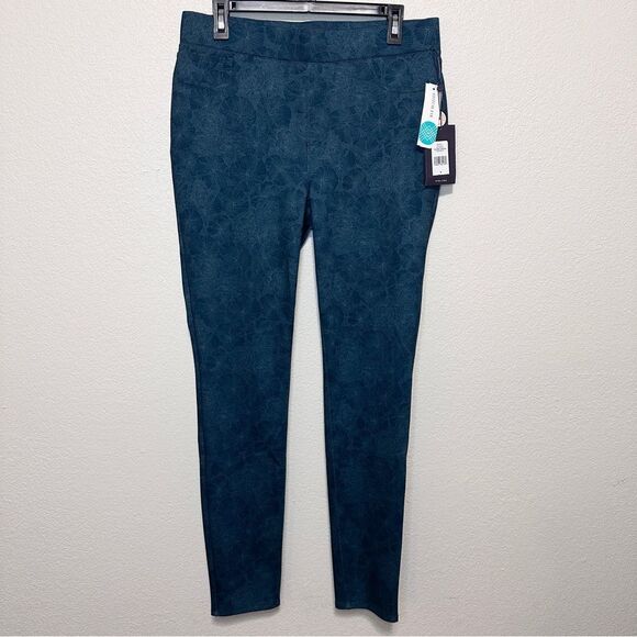 NYDJ Modern Legging Pull on Jeans Cheshire Hill Dark Teal Green Size 8 NWT $99 - Picture 3 of 11